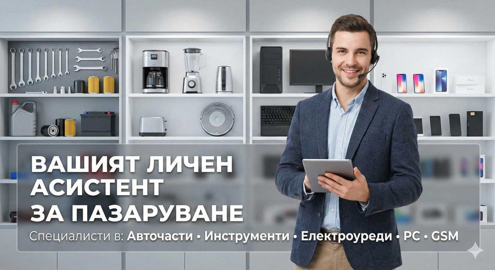 Безплатна помощ за намиране на авточасти, инструменти, PC, елетроуреди