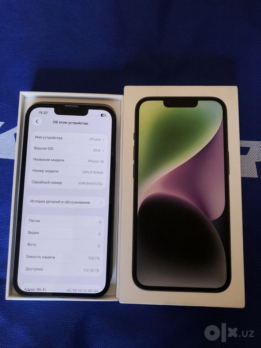 iPhone 14 128Gb 76% korobka dok