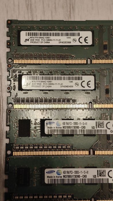 Kit 16gb ddr3 1600mhz 4x4gb samsung +hynix