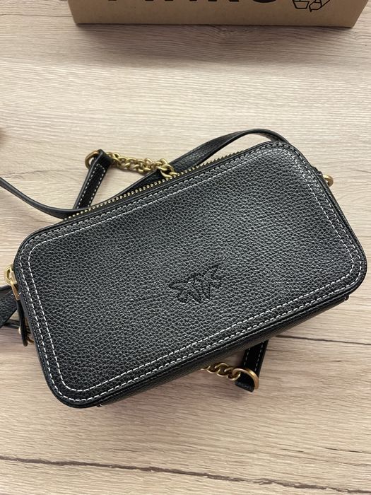 Чанта Pinko , черна със злато