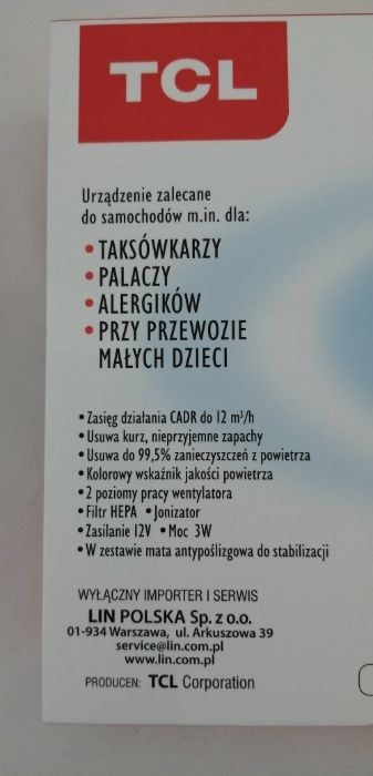 Пречиствател за въздух за автомобил, Полша