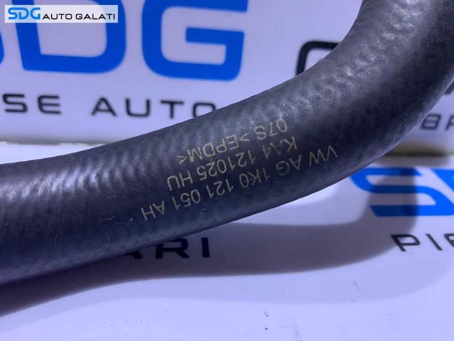 Furtun Conducta Apa Lichid Racire Motor Antigel VW Scirocco 2.0 TDI CFHB CFHC CFGB CFGC 2009 - 2014 Cod 1K0121051AH 1K0121051AT [D0404]