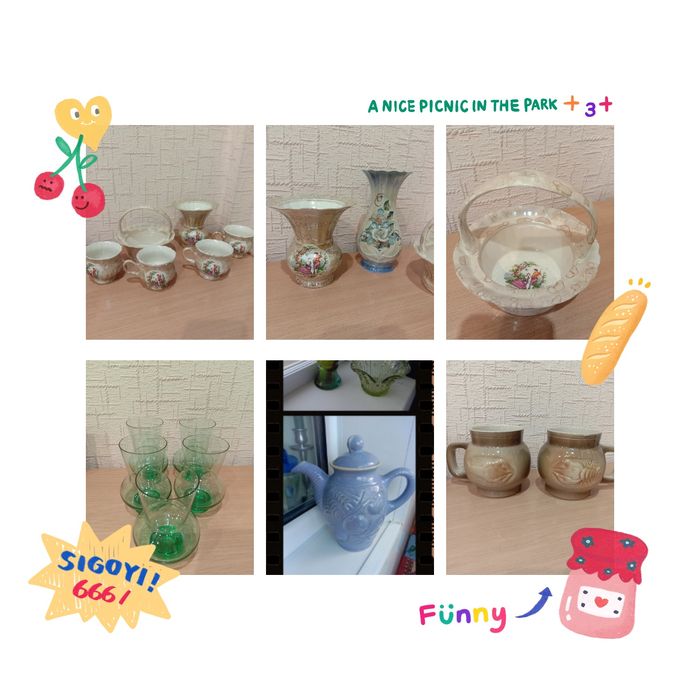 Вазочки винтажные, конфетницы