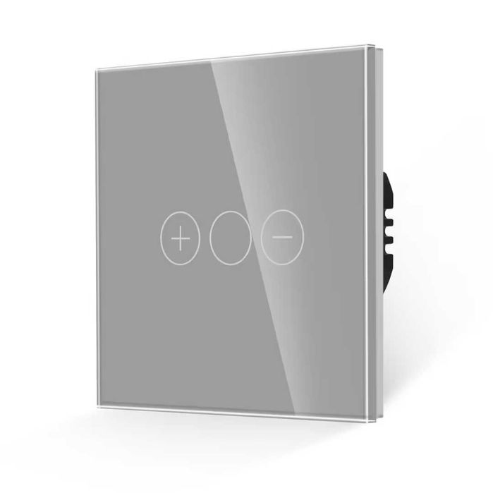 Comutator Dimmer LED Panou de Sticlă Tactil – Gri