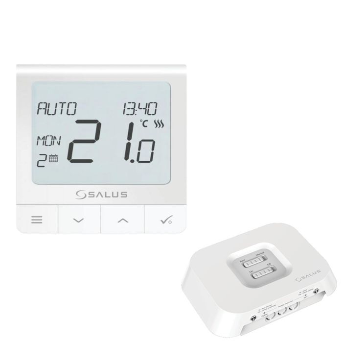 Termostat inteligent Salus IT700, Wi-Fi, acumulator integrat, afisaj LCD
