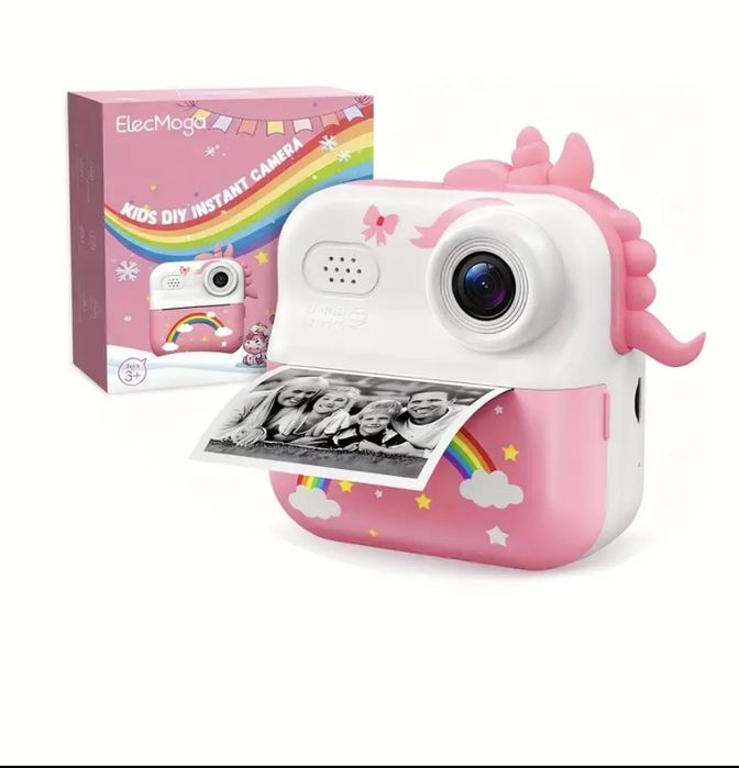ПРОМО! Нов Детски фотоапарат с принтер за моментален печат