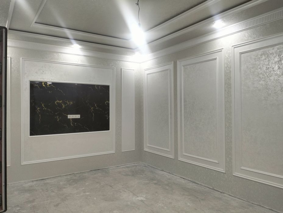 Malyar va pardozlash ishlari (Travertin, Otochento, Gipsokarton)