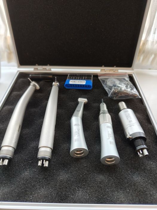 Set: 2 Turbine LED, 1 contraunghi, 1 piesa dreapta+ 1 micromotor