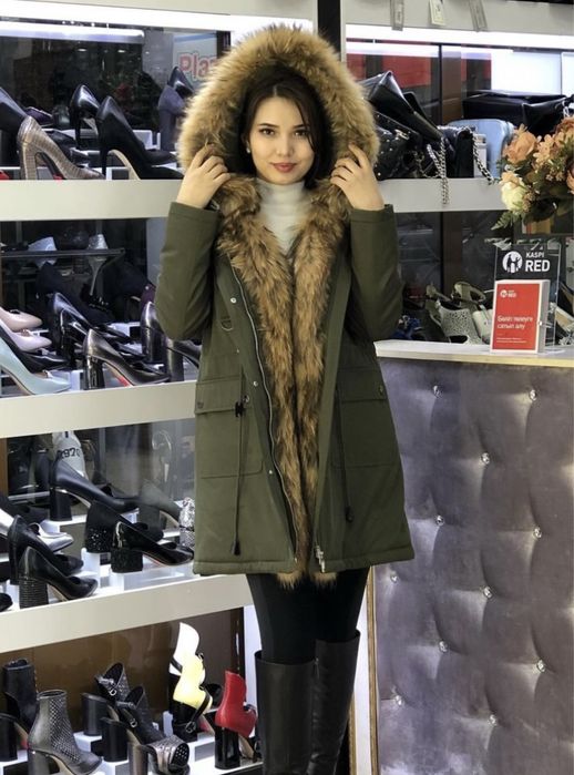 Парка натуралный мех