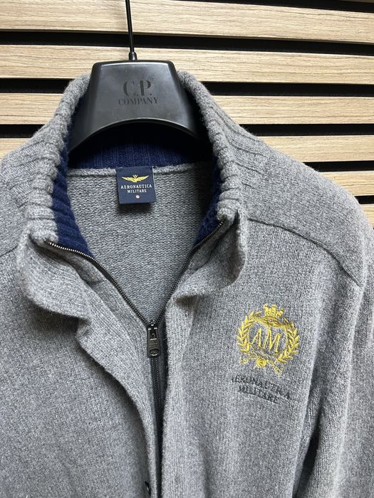 Aeronautica Militare : Вълнено яке/жилетка размер 54/ХЛ / Оригинал