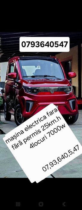 Mașina electrica fara permis 4locuri 4000w 80v 100Ah autonomie 120km