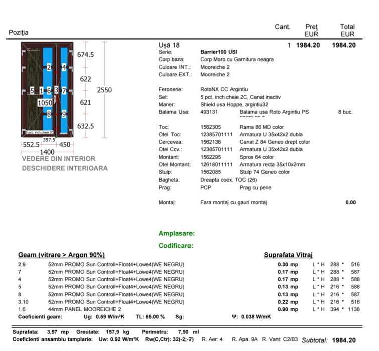 Vand Usa Termopan Barrier