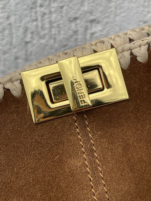 Geanta Fendi piele suede