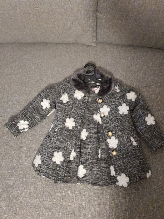 Set palton + rochie, noi, varsta 2-3 ani (30M)