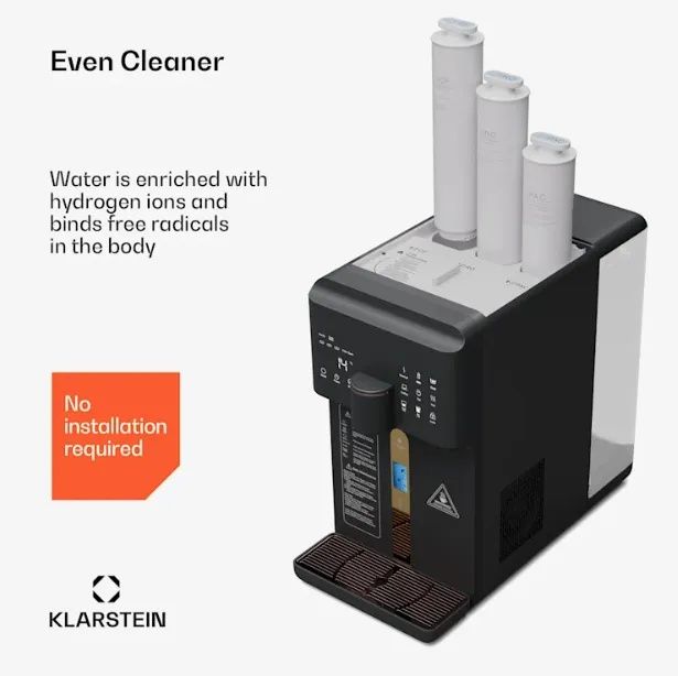 Пречиствател на вода Klarstein, 5-степенна филтрация, обем 6 л, 6 темп