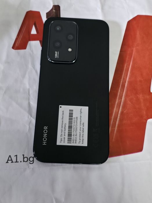 ***КАТО НОВ 256GB Honor 200 LITE Гаранция от A1 до 2027 Midnight Black