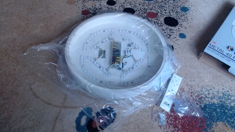 Plafonieră LED TOP LIGHT Ø40 cm, 51W, alb, nouă, cu factură inclusă