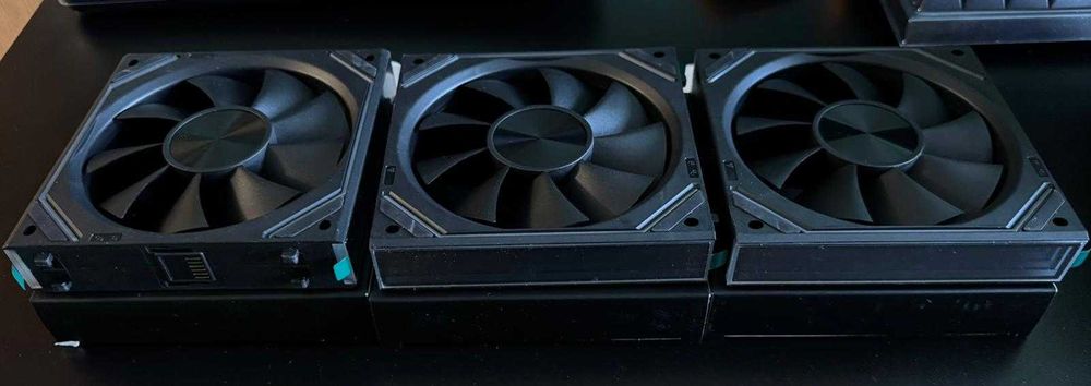 Pachet de 3 - Ventilator PC AsiaHorse DAWN 120mm Daisy Chain PWM Fans Forward Blade
