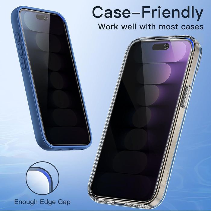 Privacy 5D Стъклен Протектор за Apple iPhone 16 | 15 | 14 | 13 Pro Max