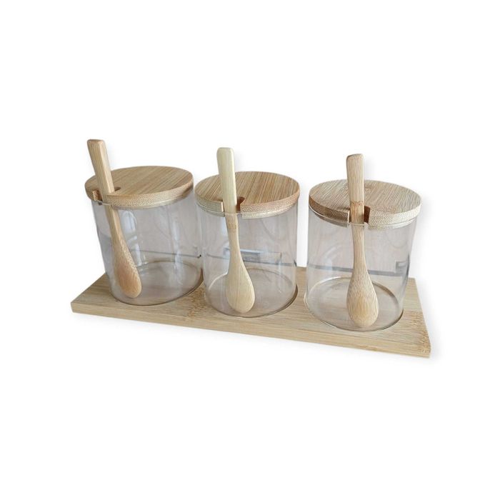 Бурканчета за подправки със стойка и BG етикети - 4 МОДЕЛА