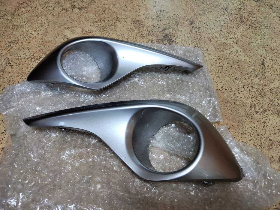 Реснички (оправа ПТФ) противотуманок Toyota Highlander 2013 XU40