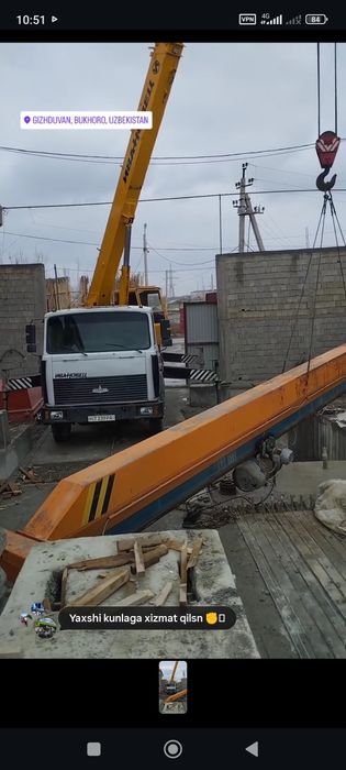 Авто кран  хизмати 16 тонна 18 метр