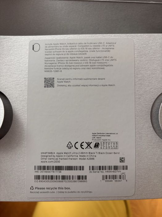 Apple watch ultra  impecabil, in garantie