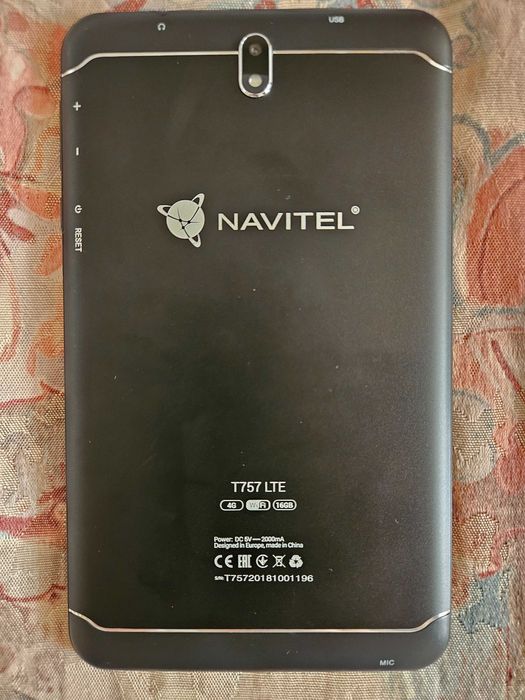 Tableta cu navigație Navitel T757, 4G, display 7", FULL EU