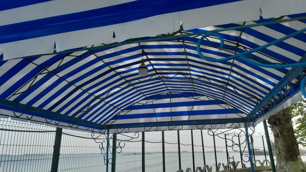 банер ва баннер соя сетка установка