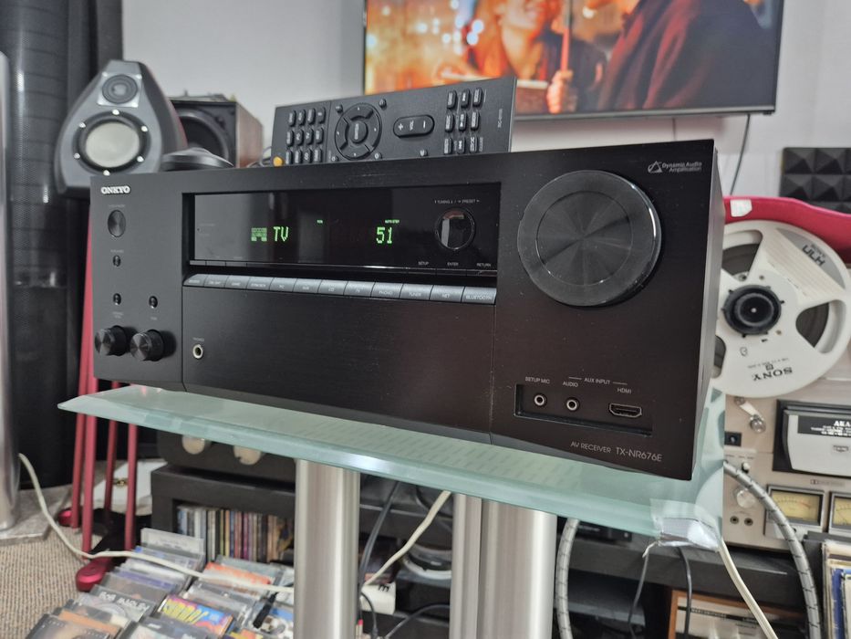 Onkyo TX NR676E Receiver Dolby Atmos Bluetooth HDMI Arc Wifi