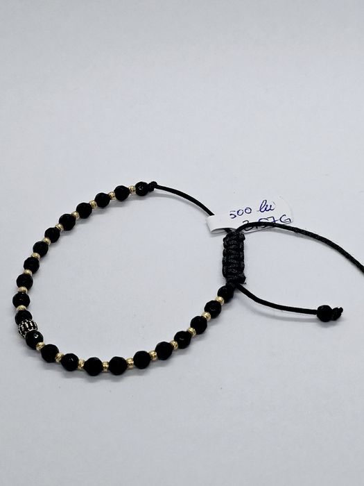 Vand bratara cu bile din aur 14 k cod 495