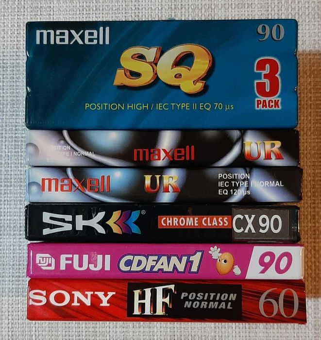 Casete audio Maxell Sony Fuji
