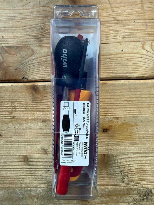 Set surubelnita dinamometrica si 2 biti izolati la 1000V, WIHA