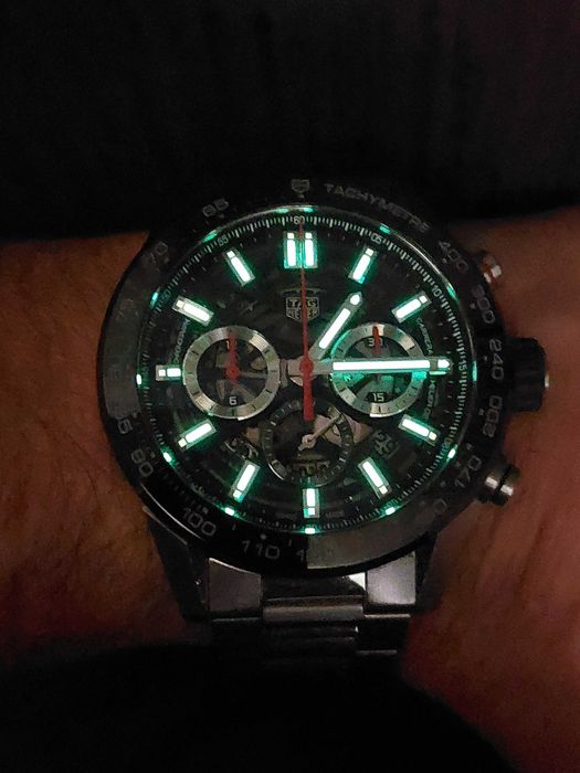 TAG Heuer Carrera 45mm Skeleton Chronograph Caliber 02