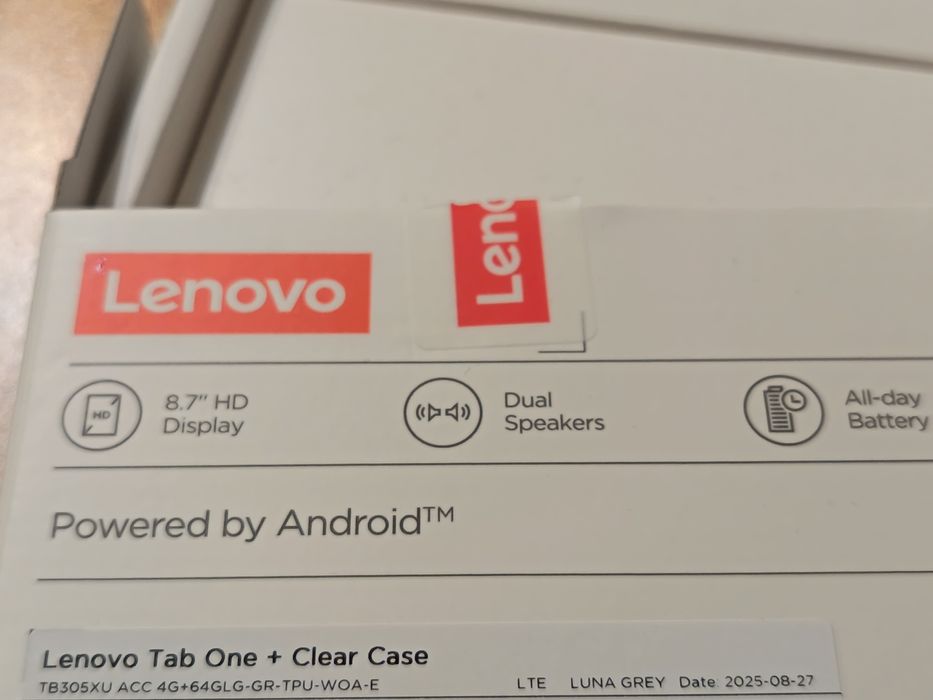 Lenovo Tab One TB305XU + Clear Case