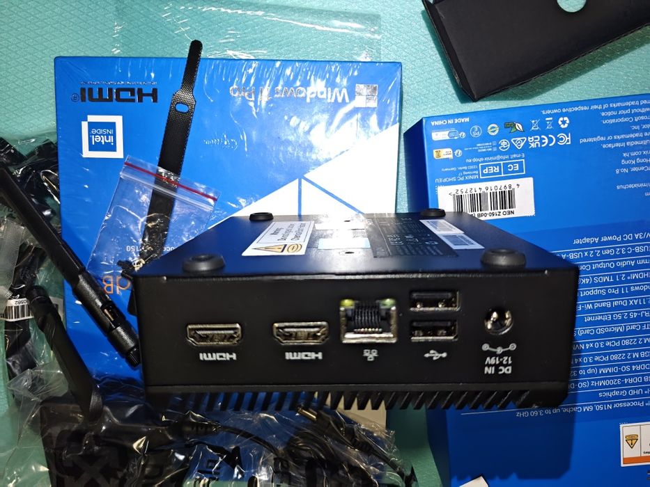 Чисто нов мини компютър MINIX Z150-0dB Безвентилаторен мини компютър с