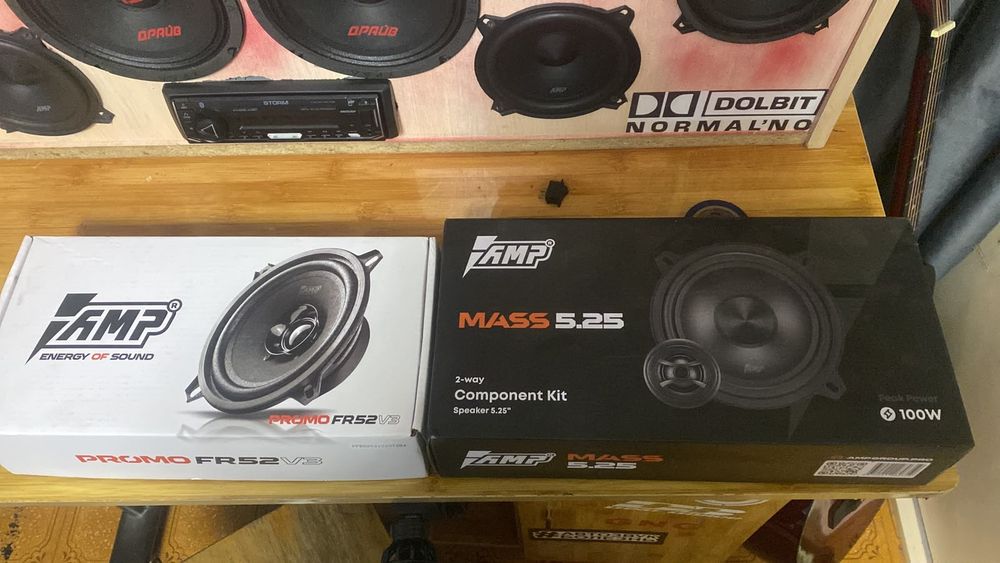 Продам 2 пары 13 динамиков амп