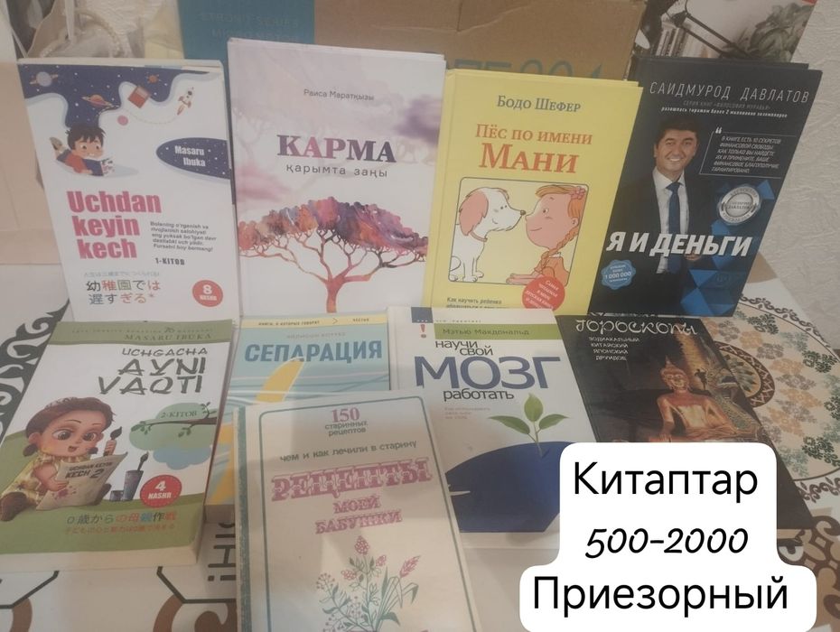 Книга китаптар сатылады