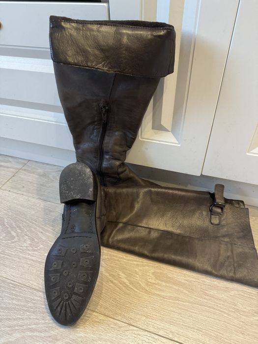 Дамски ботуши от естествена кожа