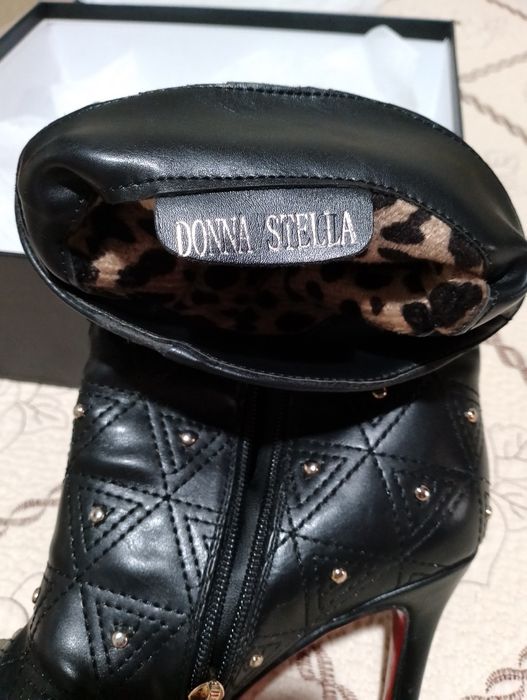 Сапоги кожаные демисезонные