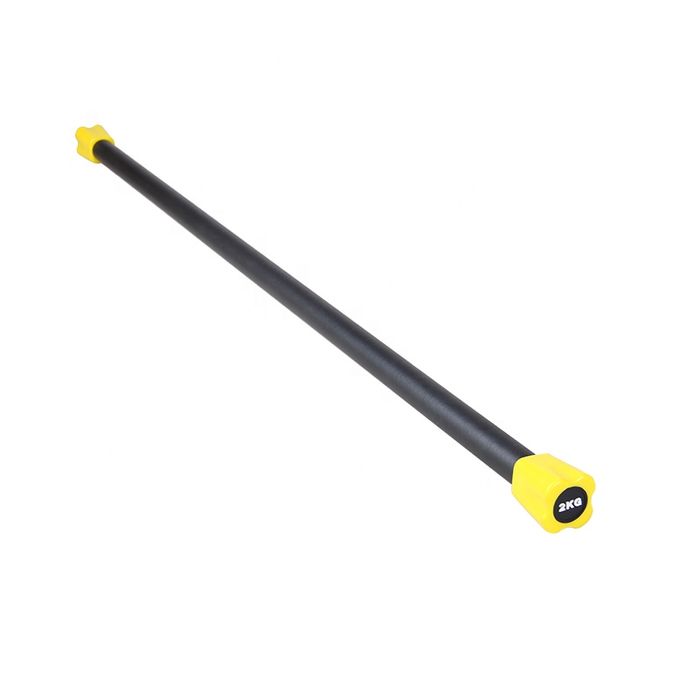 Bară fitness cu greutăți fixe, Zoco Body Fit® BDB001, 7 kg, Negru