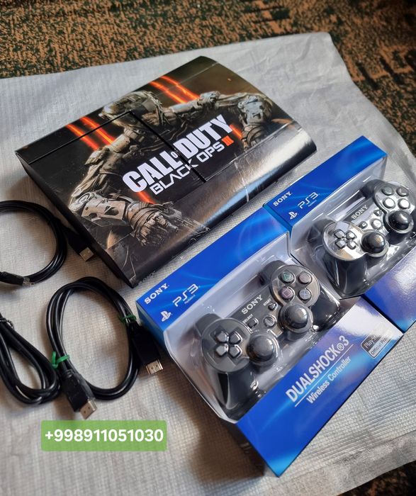 PlayStation 3 super slim 500 GB chotki holatda.