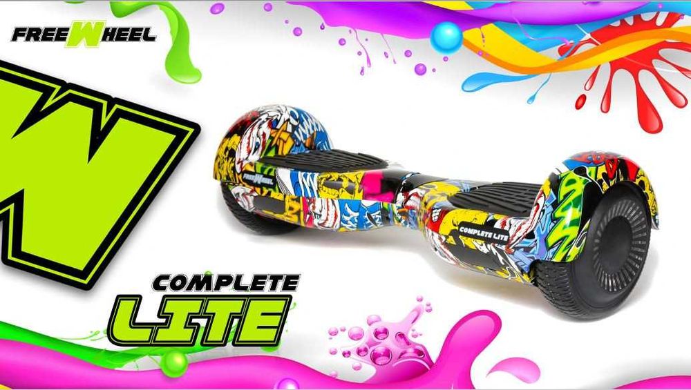 Hoverboard Freewheel Complete Autonomie 8-12 Km, BT, LED, Difuzoare