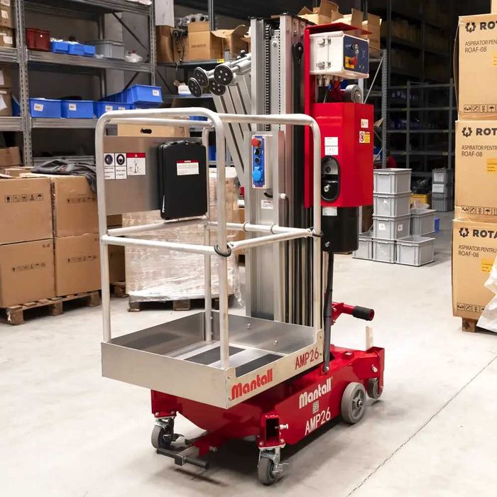 Nacelă electrică, înălțime de lucru 10m, fară propulsie