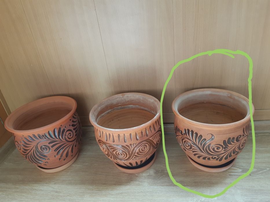 Горшок цветочный керамический