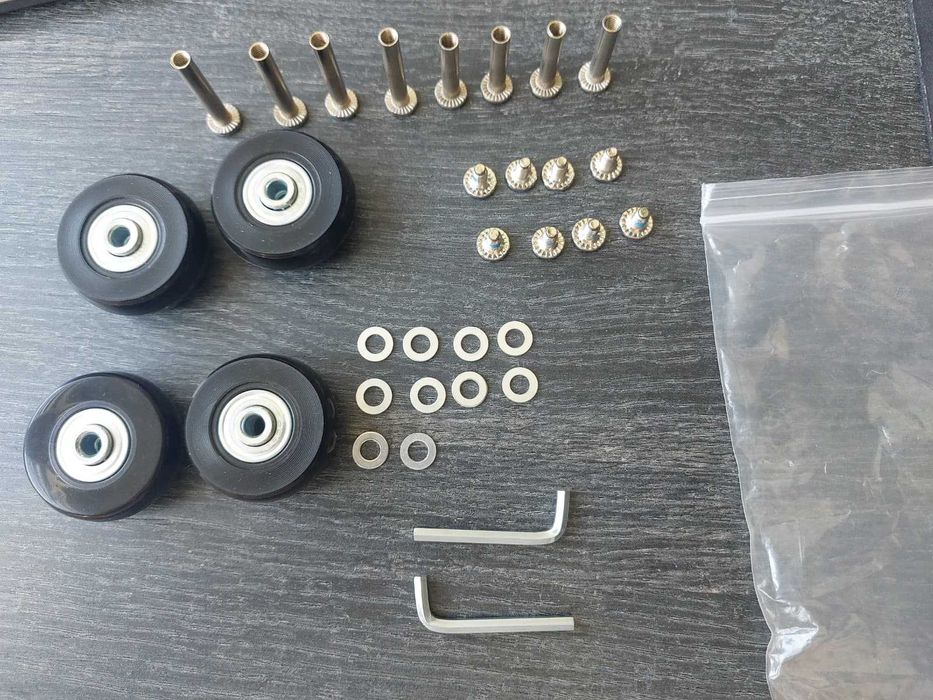 Set 4 roti inlocuire bagaje troler - 42 x 17 mm