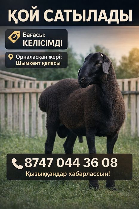 Қой сатылады орта салмақ