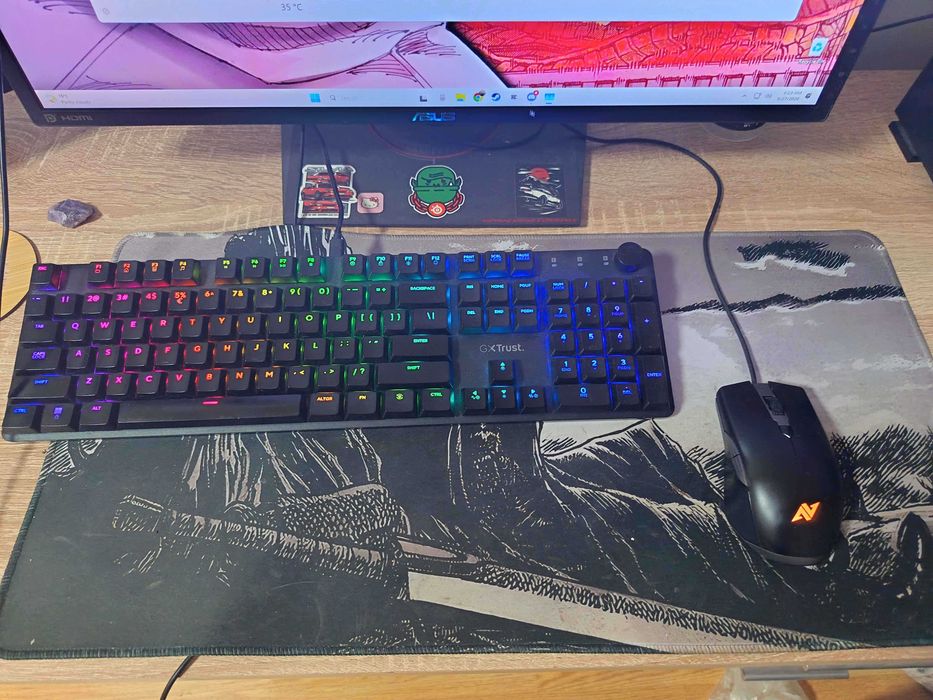 PC Gaming + 2 Monitoare ASUS 144Hz + Philips 60Hz