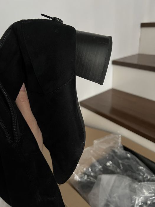 Ghete massimo dutti piele naturala- cizme mango