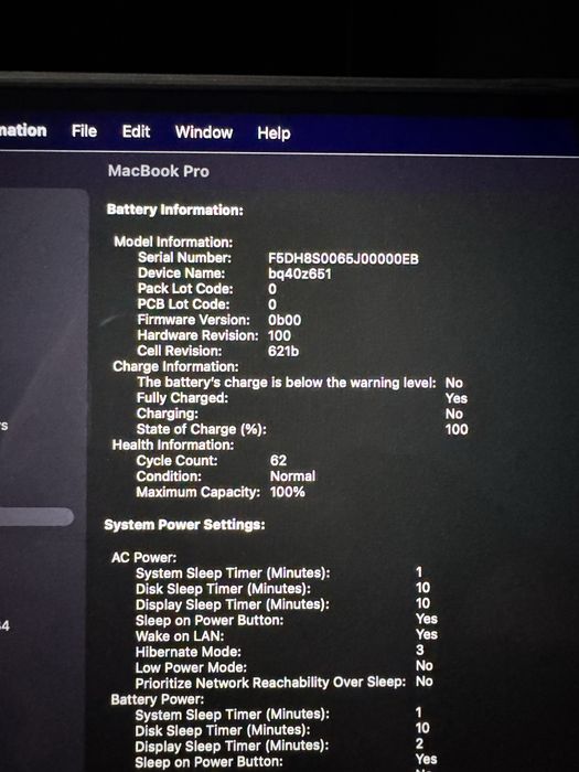 Macbook Pro 14' M3 Pro 18GB RAM, 512GB Space Black, 100% Battery